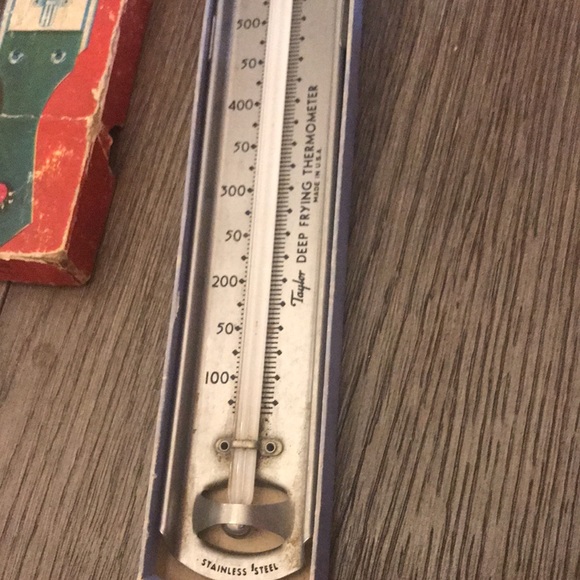 Vintage 5 pc kitchen tools decorative fry thermometer unique simulated stag horn - Picture 4 of 16